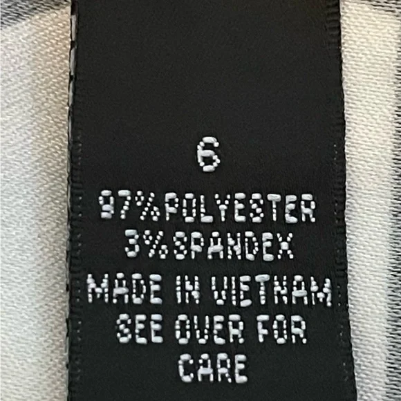 AGB Dress - Black and White with Polka Dot and Stripes - Size 6 - Picture 8 of 8